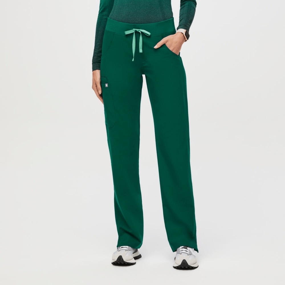 Figs Hunter Green Kade L Tall